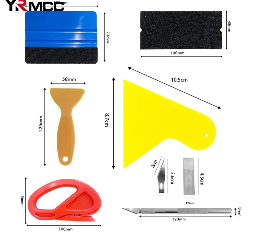 Thumbnail: Car Film Wrap Tool Kit Squeegee Vinyl Wrapping Film Window Tint Tool Suede Scrap