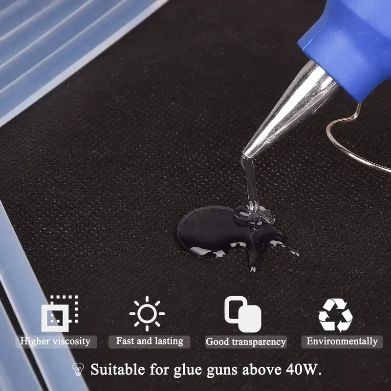 Thumbnail: Hot Melt Glue Stick Black High Adhesive 7MM 11MM DIY Craft Toys Repair Tool Car