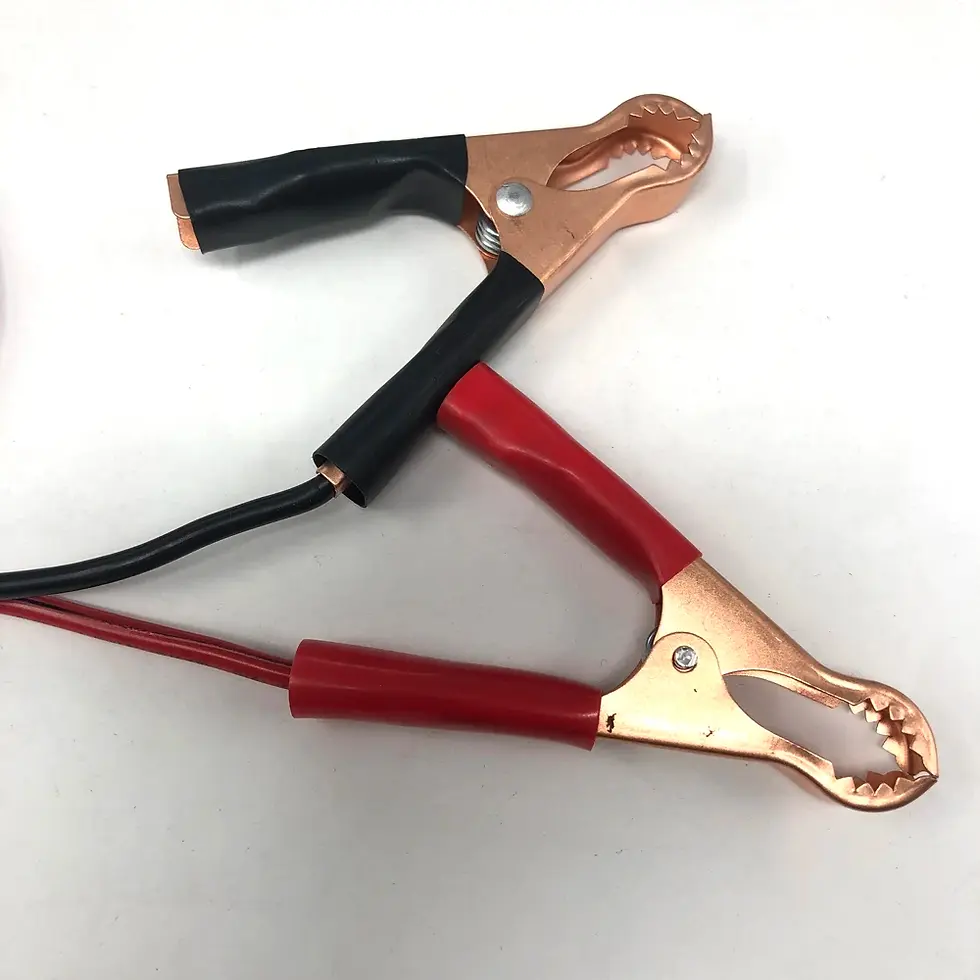 Thumbnail: Battery Alligator Clips to 2-Pin SAE Quick Disconnect Plug 60cm 16AWG