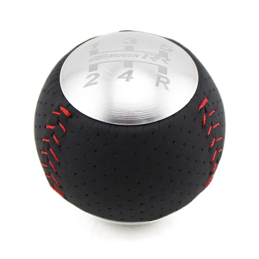 Thumbnail: JDM Mu gen RR 5/6 Speed Leather gear shift knob for HONDA CRZ Type R Civic FA5 F