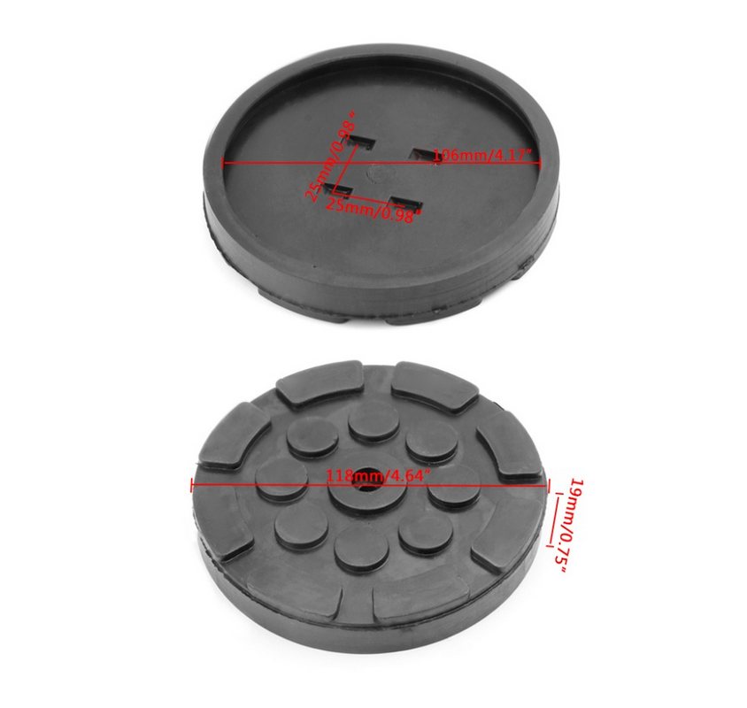 Thumbnail: 1PC Black Rubber Jacking Pad for Car Lift Anti-slip Surface Tool Rail Protector