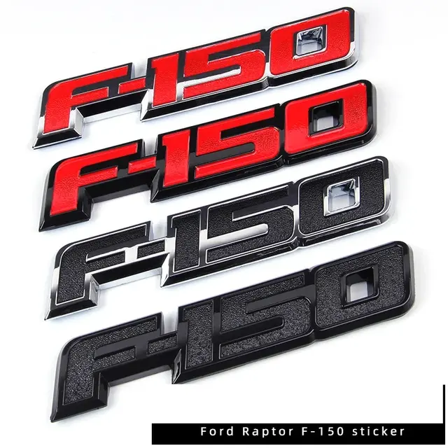 1 Pieces F-150 3D Rear Car Tailgate Body Emblem for Car Accessories Sticker Deca