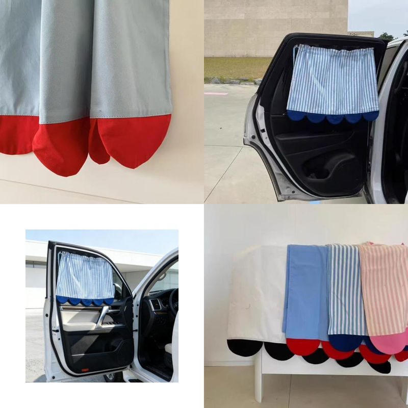 Stylish Car Window Sunshade Curtain With Reliable Suction Cups For UV Defense Ea