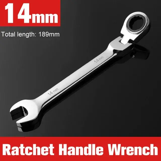 Thumbnail: NEW Flex-Head Ratcheting Combination Wrench Set SAE 1/4''-13/16'' Premium 72-Tee
