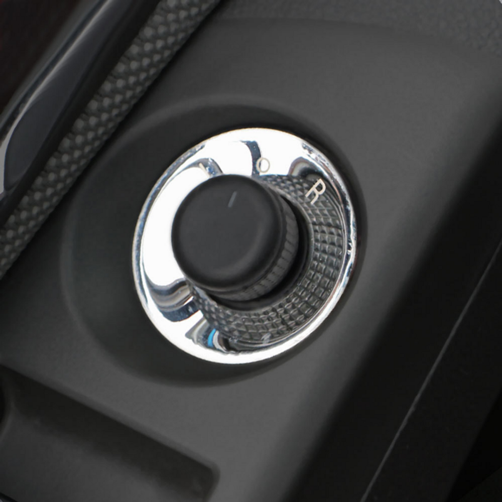 Car Interior Rear View Mirror Knob Cap Silver Trim for Buick Encore Opel Mokka A