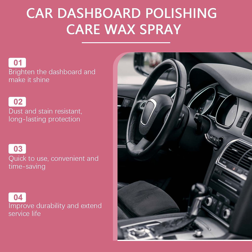 Thumbnail: Car Dashboard Polishing Care Wax Spray Car Interior Plastic Refurbishment P..