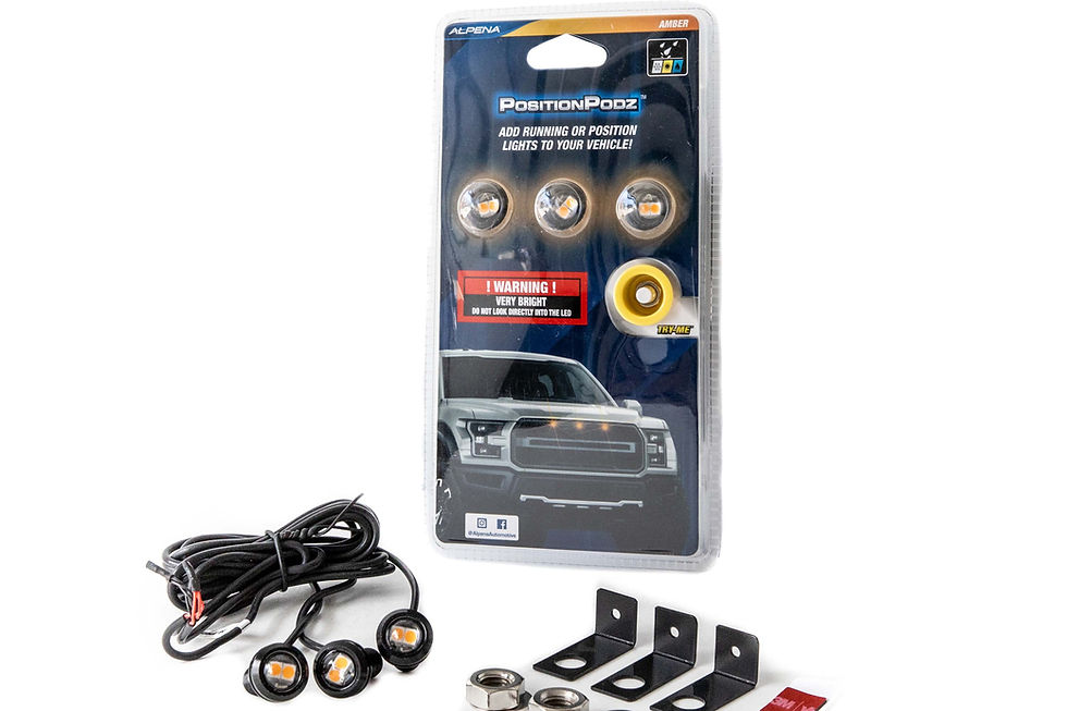 Thumbnail: Alpena PositionPodz Amber LED Position Indicating Light Pods, 12V, Model 77..