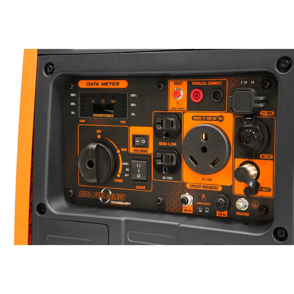 Thumbnail: WEN Super Quiet 4500-Watt Electric Start Dual Fuel RV-Ready Portable Invert..