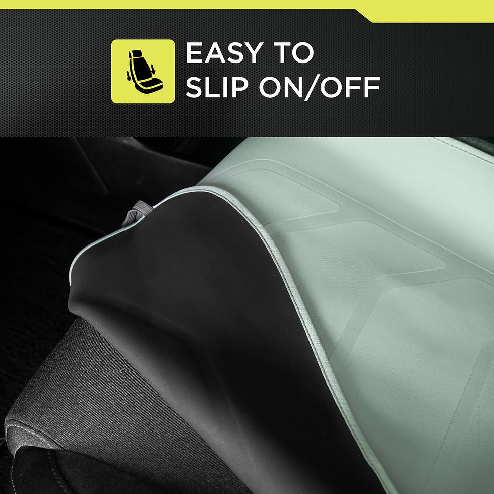 Thumbnail: Auto Drive 1 Piece Waterproof Seat Protector Mint Green, Universal Fit