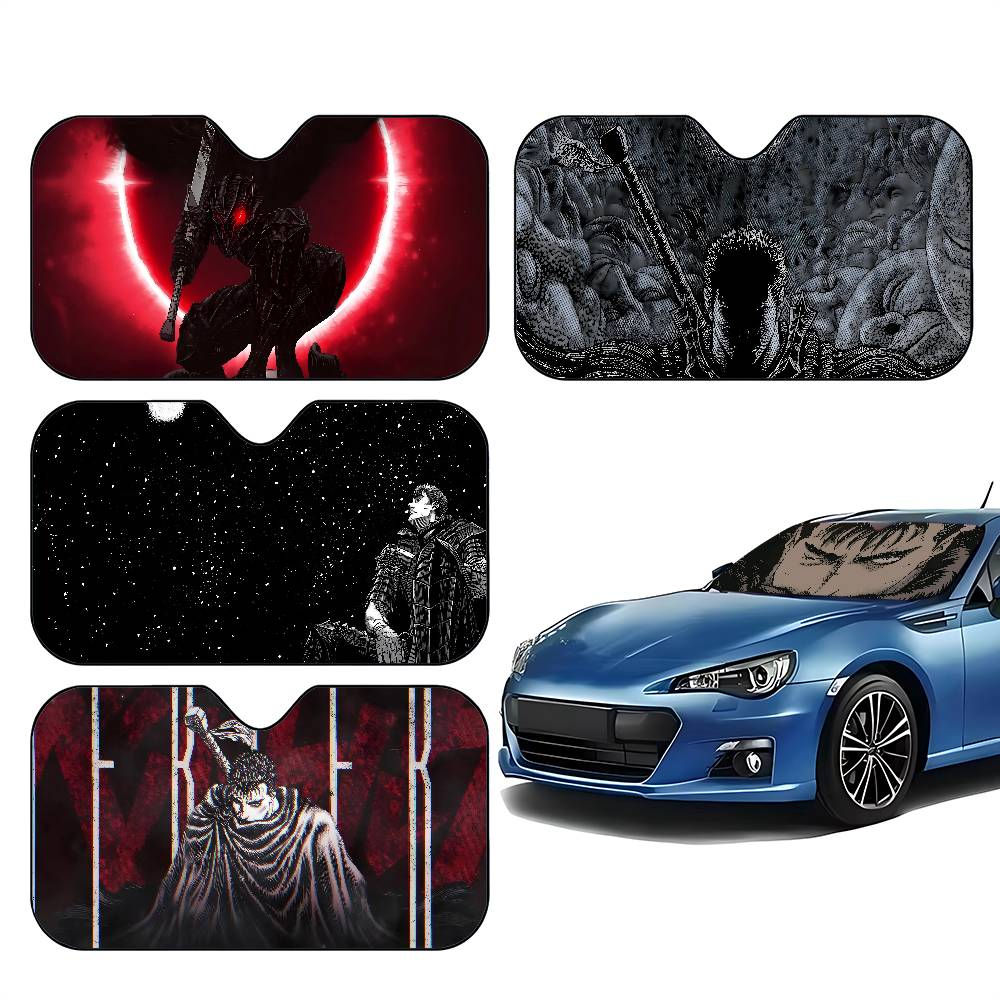 Anime B Berserk Car SunShade Car Sunshade Covers Cover Universal Windscreen Fold