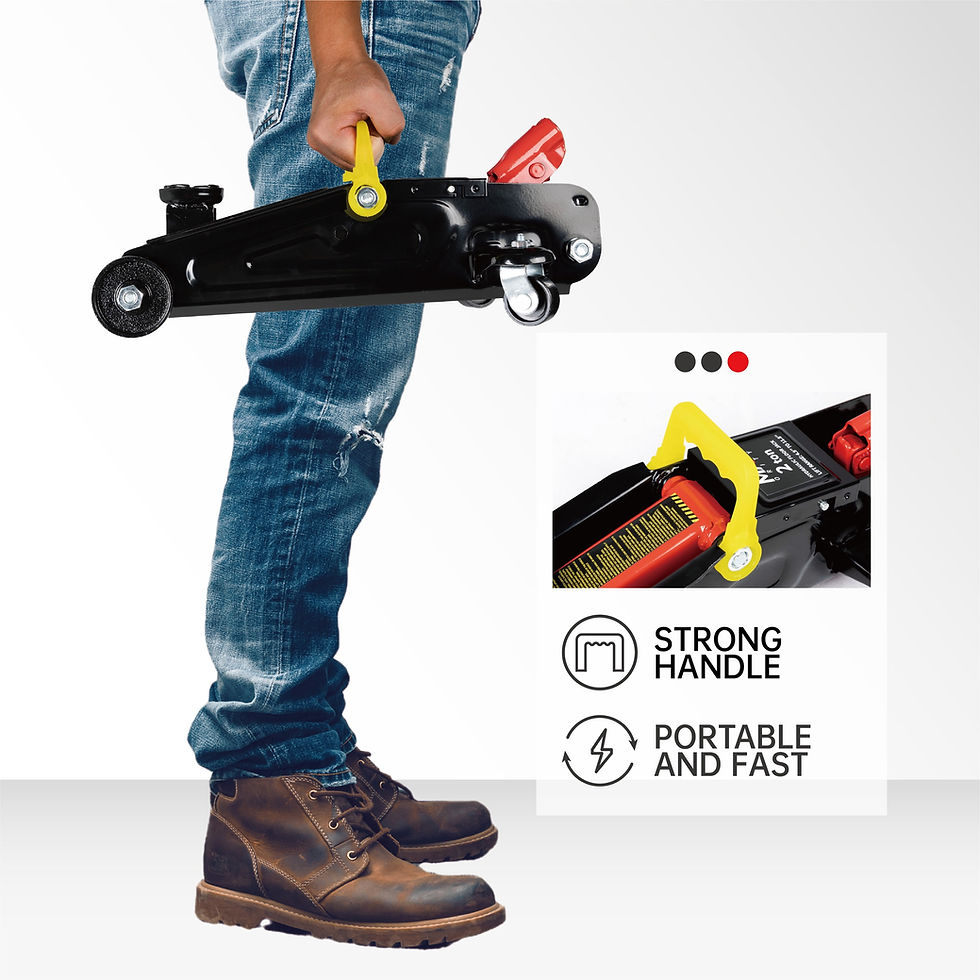 Thumbnail: Maxority 2-Ton Hydraulic Trolley Floor Jack with Carrying Case