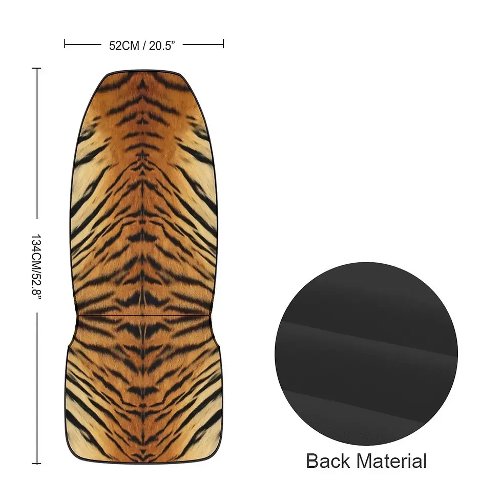 Thumbnail: Print Universal Car Seat Cover Breathable Protective Dustproof Auto Front Single