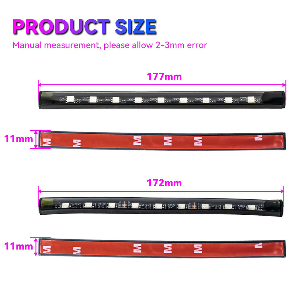 Thumbnail: Neon 48 72 LED Car Interior Ambient Foot Light with USB Wireless Remote Music Ap