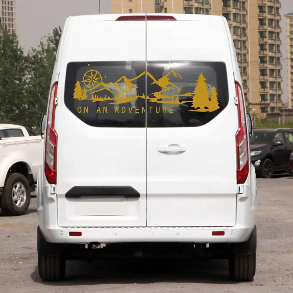 Thumbnail: Car Rear Door Sticker For Ford Transit MK6 MK7 MK8 Tuning Accessories Motorhome