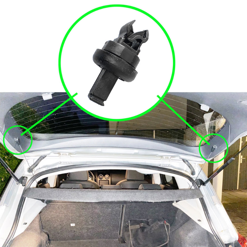 Thumbnail: 4x Bracket Clips Car Back Trunk Parcel Shelf String Hanger for Renault Clio Mega
