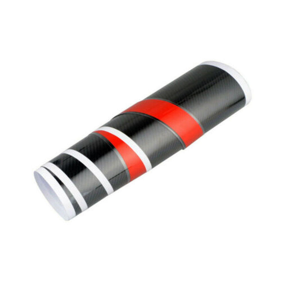Thumbnail: 1pcs 5D Auto Carbon Fiber Car Rally Racing Stripes Front Hood Decal Wrap Sticker