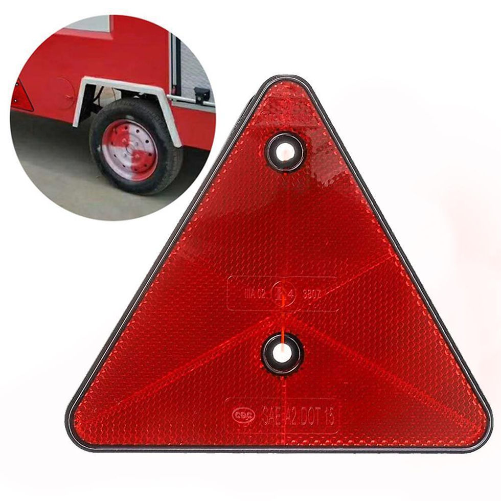 Thumbnail: 1/2/4PCS Red Triangle Reflectors Rear Reflectors Safety Warning For Trailer Bike