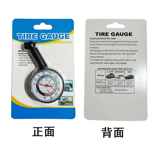 Thumbnail: Car Tire Pressure Gauge Tyre Deflation Pointer Auto Tire Inflation Pressure Gaug