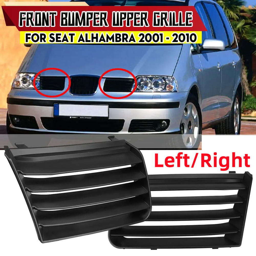 Left/Right Front Bumper Grille Grill For Seat Alhambra 7M 2001-2010 Front Upper