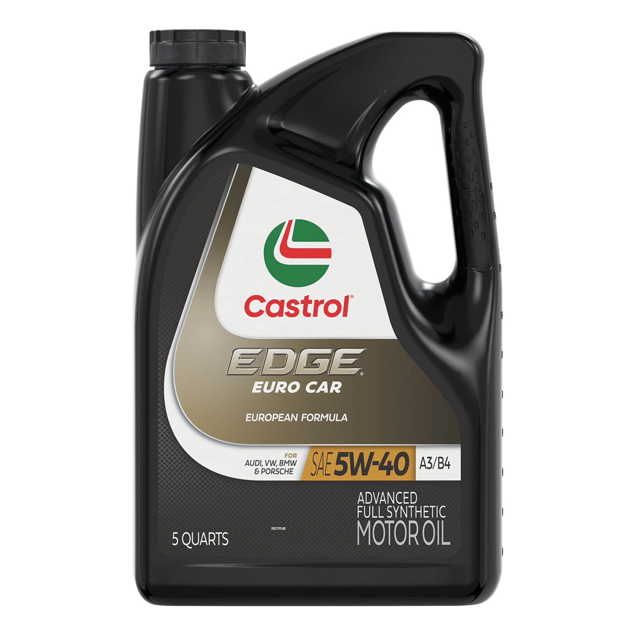 Castrol EDGE Euro 5W-40 A3/B4 Advanced Full Synthetic Motor Oil, 5 Quart