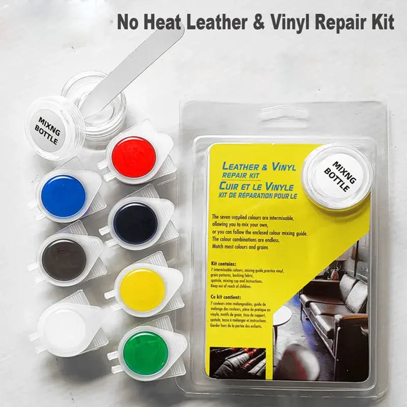 Thumbnail: Leather Vinyl Repair Kit for Shoes Boots Car Seat Sofa Coats Holes Scratch