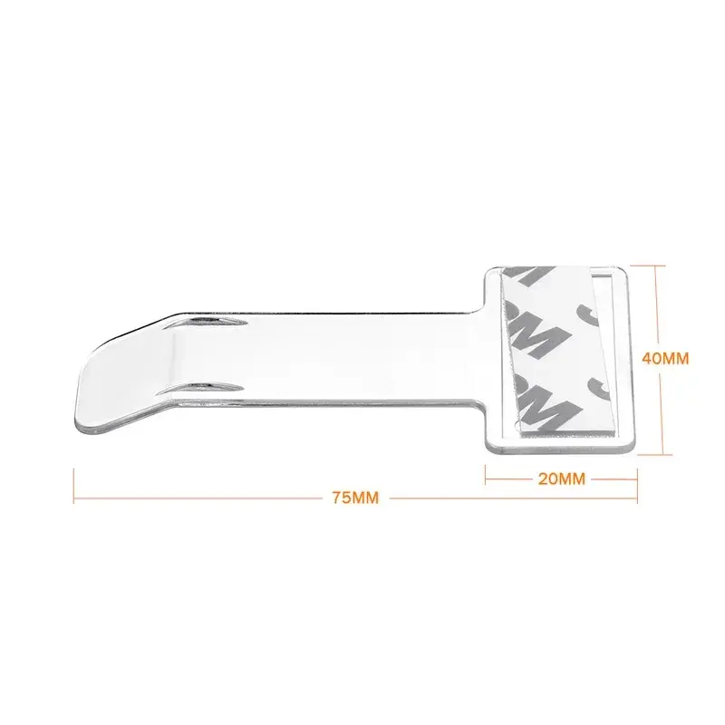 Thumbnail: Car Window Fastener Stickers Plastic Ticket Holder Transparent Temporary Parking