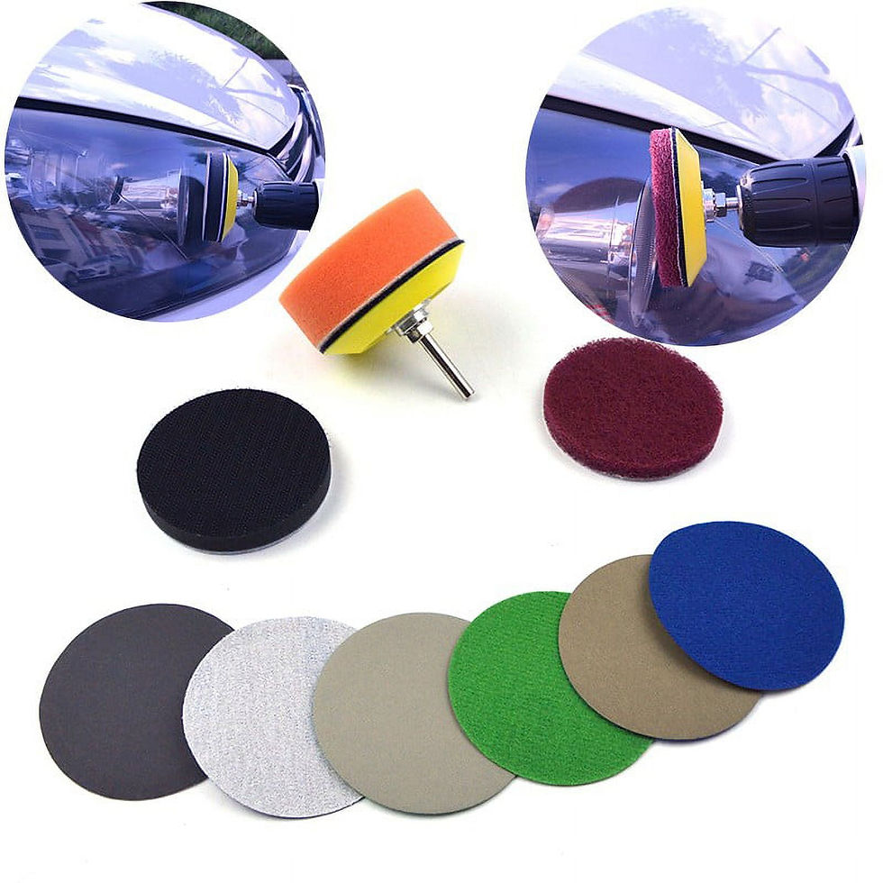 Thumbnail: CPAN 3inch Automotive Polishing Set Headlight Repairing Kit Sandpaper Scour..