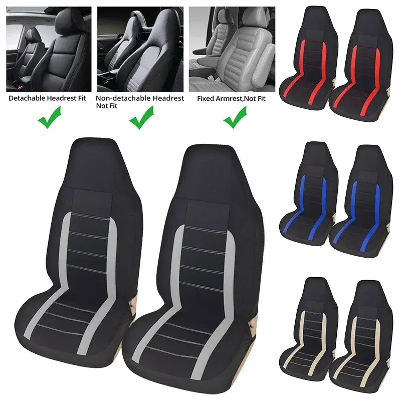 Thumbnail: 1PC Universal Car Seat Cover Durable Automotive Double Mesh Covers Cushion Car S