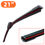Thumbnail: 1PC Universal double rubber strip J/U-shaped wiper blade, front wiper glass clea
