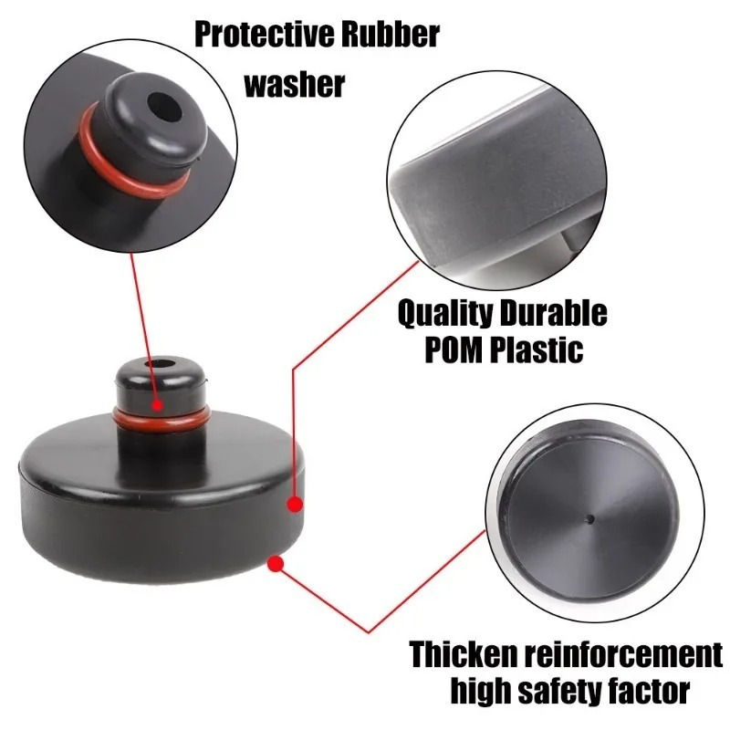 Thumbnail: Car Rubber Jack Pad Adapter Repair Tool Frame Protector Lifting Wear-resistant S