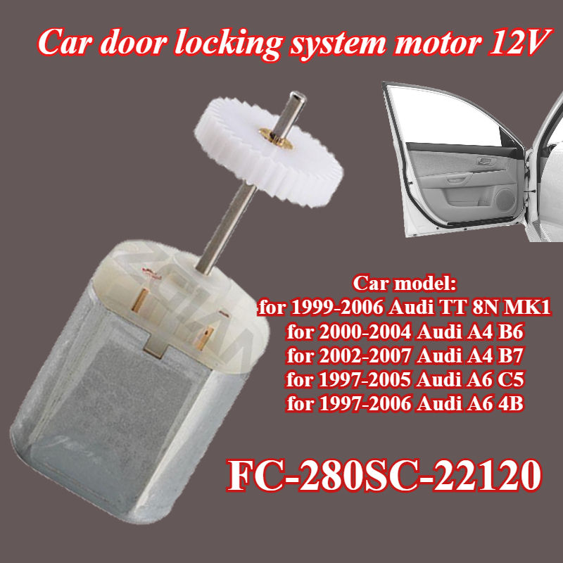 1/4/5PC FC-280SC-22120 car door locking system motor 12V for Audi TT 8N MK1 A4 B