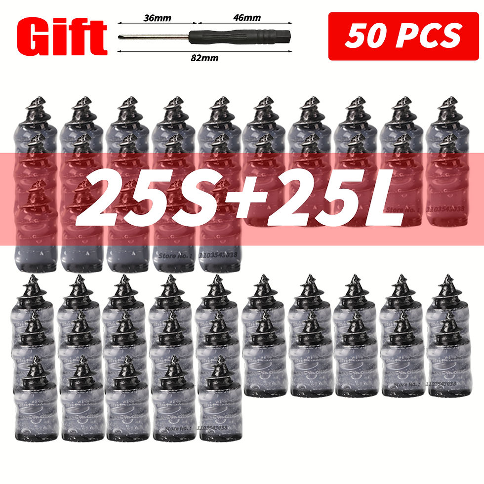 Thumbnail: 10-100PCS Universal Vacuum Car Tyre Repair Rubber Nail For Car Motorcycle Scoote