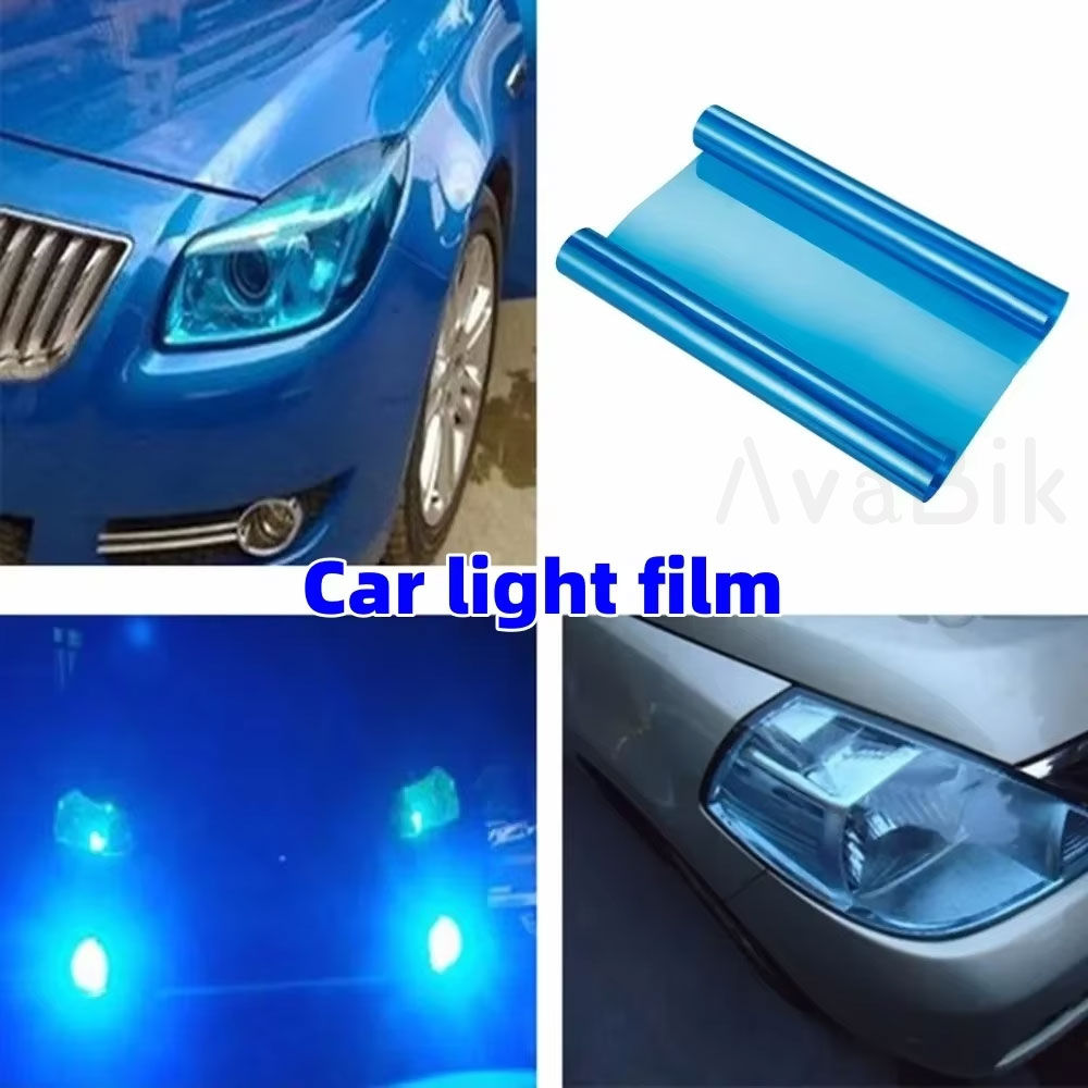 Car Headlight Film Protection Blue Tint Film pvc Material Color Changing Vinyl W