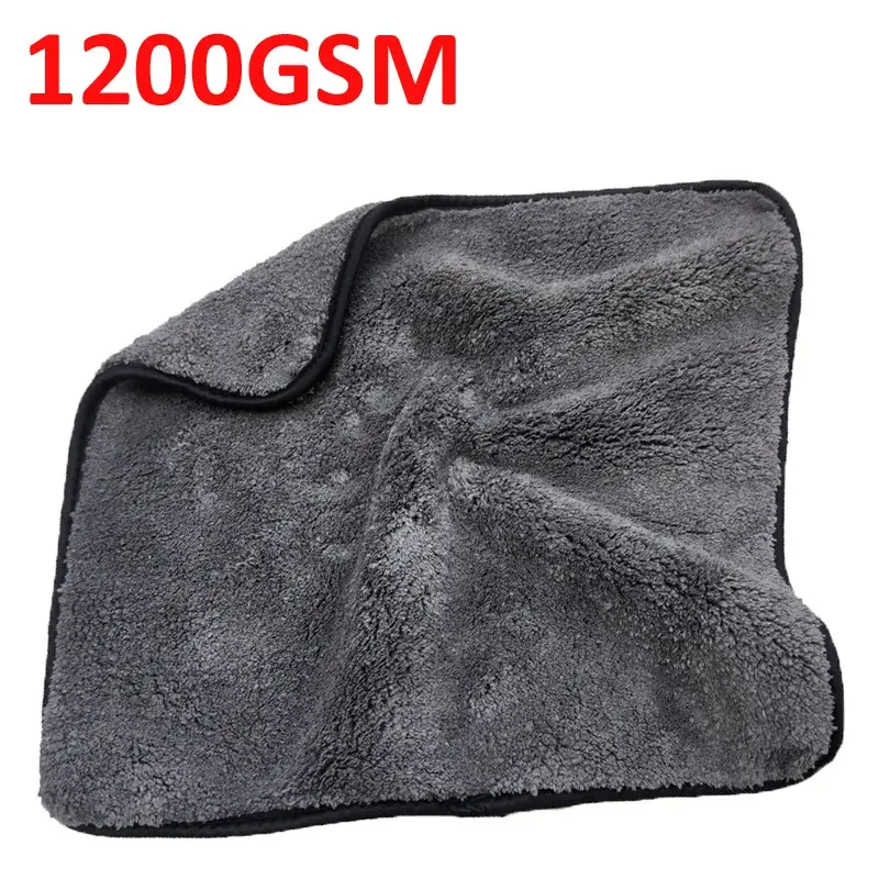 Thumbnail: 1200GSM Car Wash Car Detailing Microfiber Towel Vehicle Cleaning Drying Cloth Th