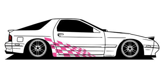 Thumbnail: Flame Design Pattern Design Universal Suitable for Car Wrapping Car Sticker Side