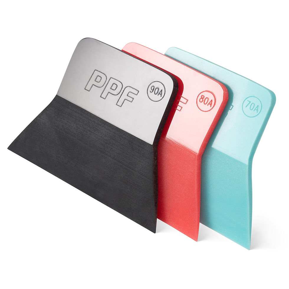 Thumbnail: FOSHIO 4 Inch TPU Rubber Squeegee For Carbon Fiber Wrap Vinyl PPF Installation C