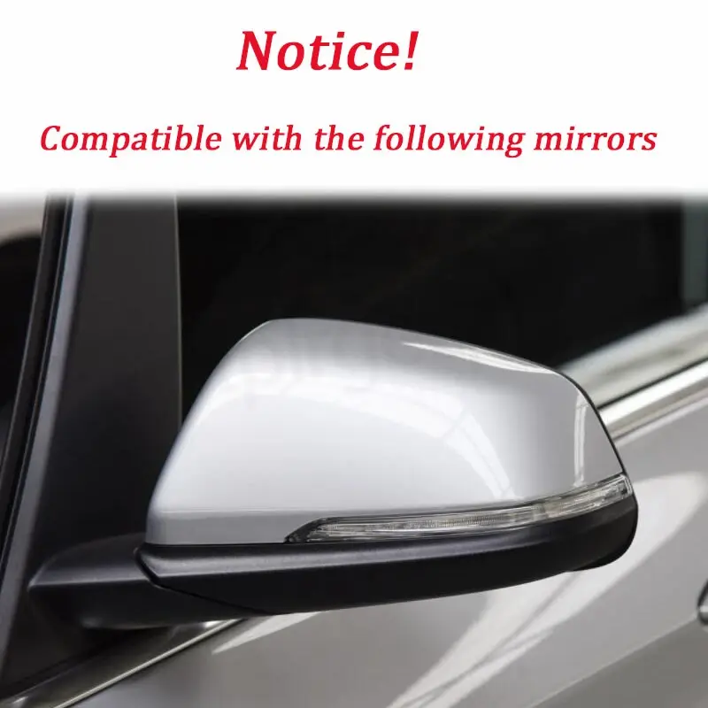 Thumbnail: Carbon Fiber Style Black Rearview Side Mirror cover Caps for BMW X1 F48 X2 F39 F