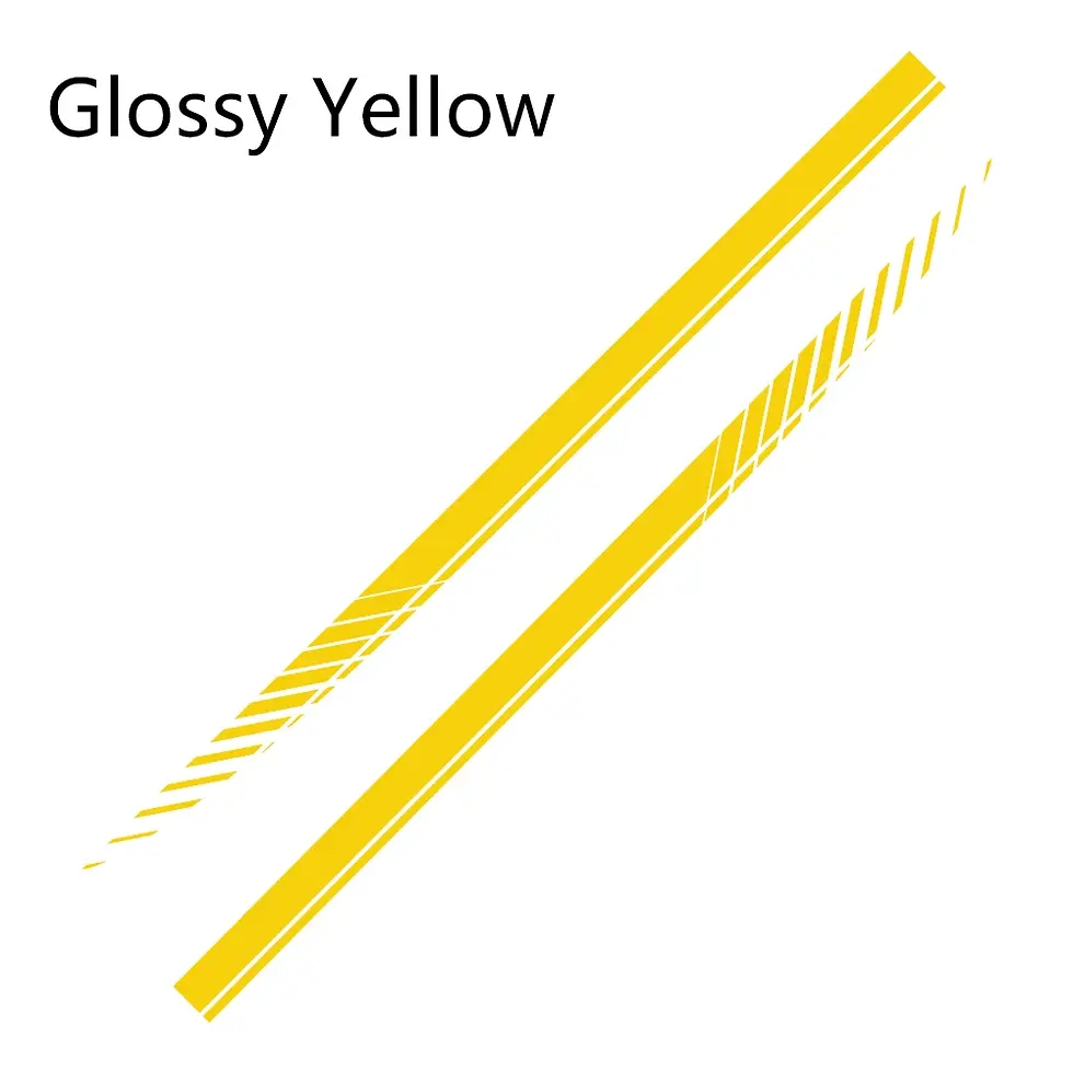 Thumbnail: 2PCS Car Side Stripes Vinyl Sticker Decals Racing Sport Automobiles