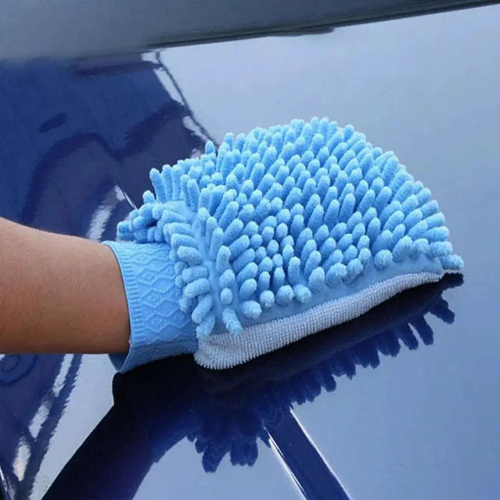 Thumbnail: Car Wash Gloves Cleaning Mitt for Auto Washing Dust Removal Soft Microfiber Mitt
