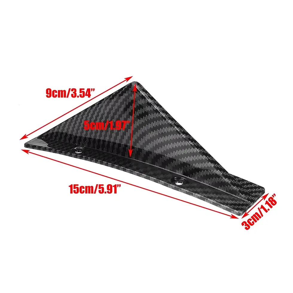 Thumbnail: 4pcs/set Universal Spoiler General Shark Fin Car Rear Bumper Lip Diffuser For Au