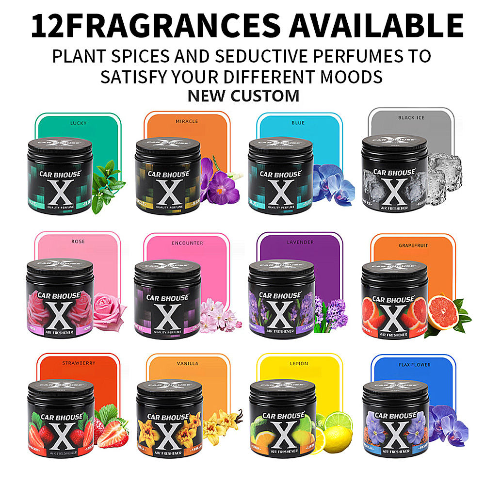 1PS Car Air Freshener Solid Cologne Lavender Lemon Auto Accessories Vanilla Good