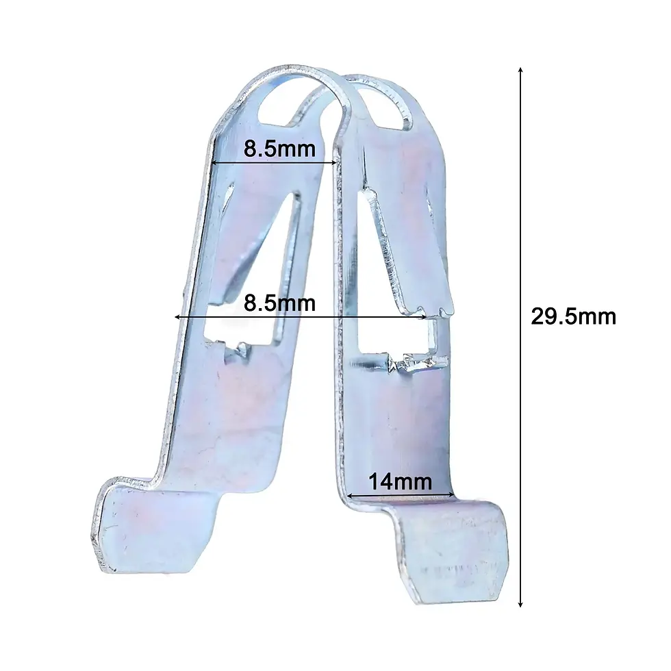 Thumbnail: 10Pcs Car Ceiling Handle Clip Roof Handle Interior Trim Panel Fastener Clips Uni