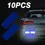 Thumbnail: 10Pcs Colorful Car Bumper Reflective Stickers Night Driving Safety Warning Water