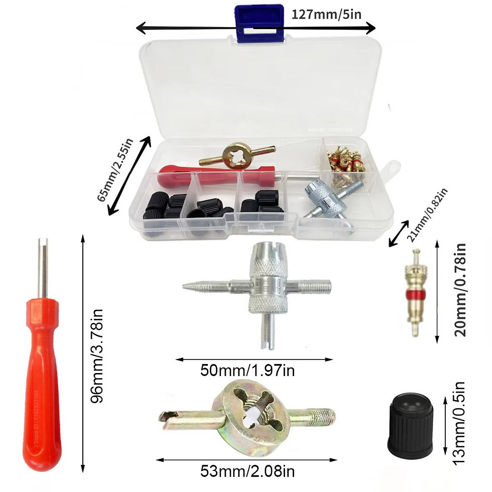 Thumbnail: Car Bicycle Slotted Handle Tire Valve Stem Core Remover Screwdriver Tire Repair