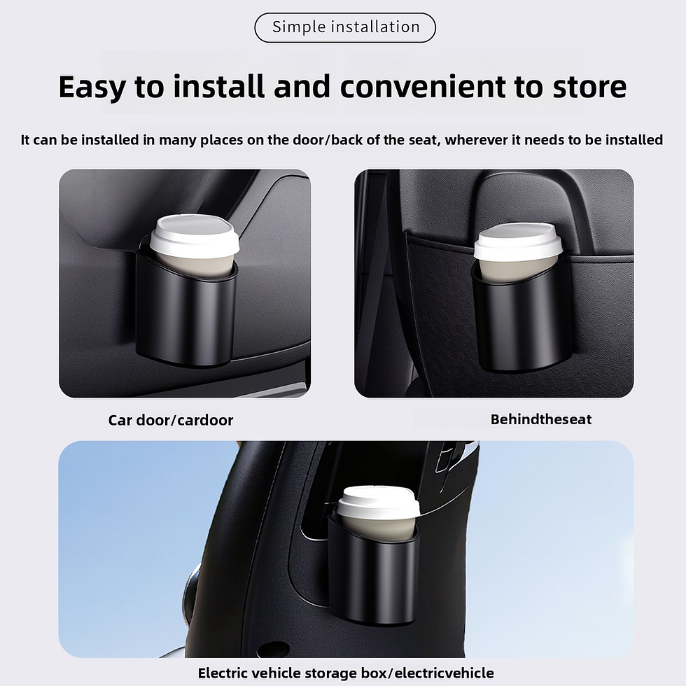 Thumbnail: Car Door Cup Holder Box Universal Drink Rack Storage Bin Back Clip Design Car Se