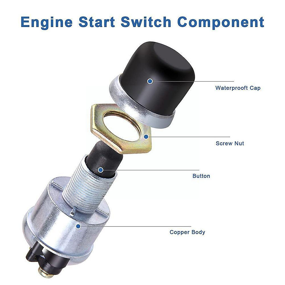 Thumbnail: 1pc Ignition Starter Switch 60A DC 12V 24V Truck Engine Start Boat Push Waterpro