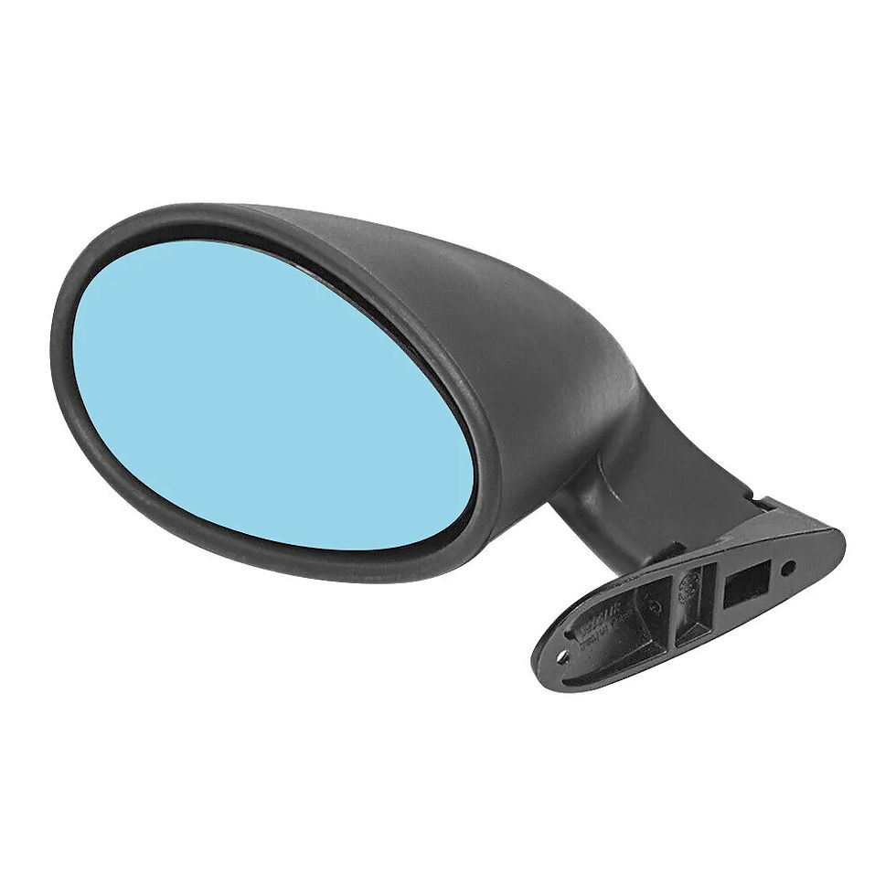 Thumbnail: Pair California Style Racing Mirrors Universal Classic Rearview Mirror Custom Ca