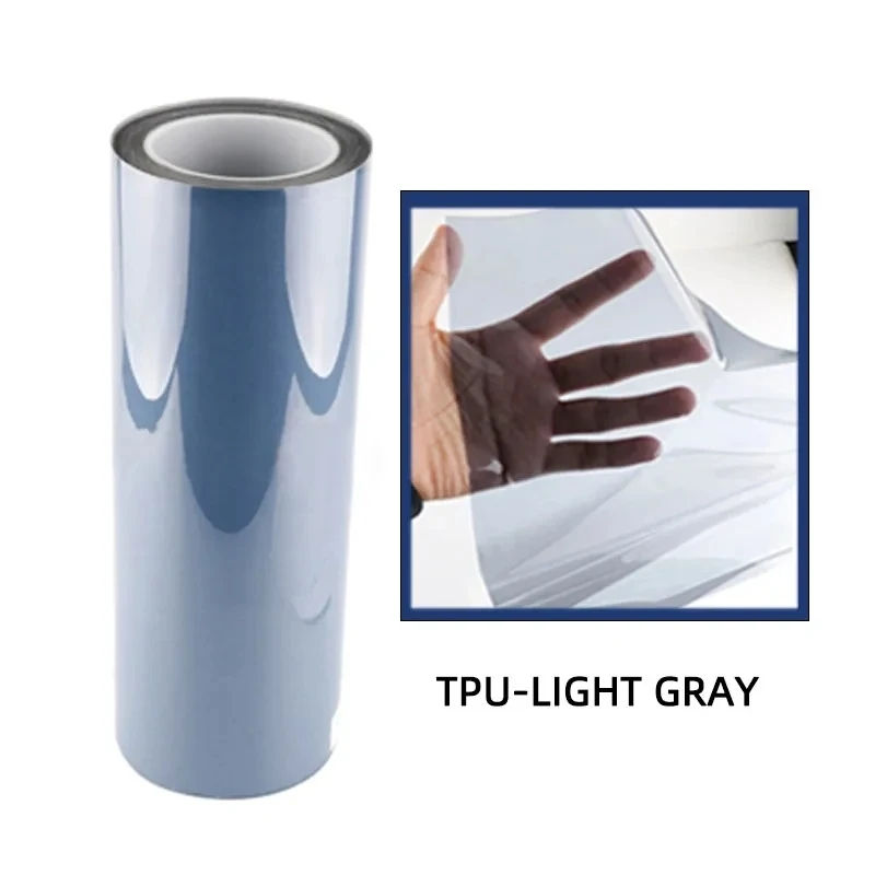 Thumbnail: Self-healing Tpu Ppf Headlight Film Anti Scratches Protect Smoke Black Car Lamp