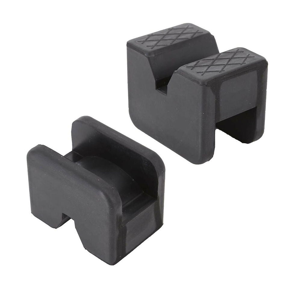 Thumbnail: 2pcs Rubber Axle Jack Pad Jacking Stand Pads Car Accessories Adapter Frame Rail