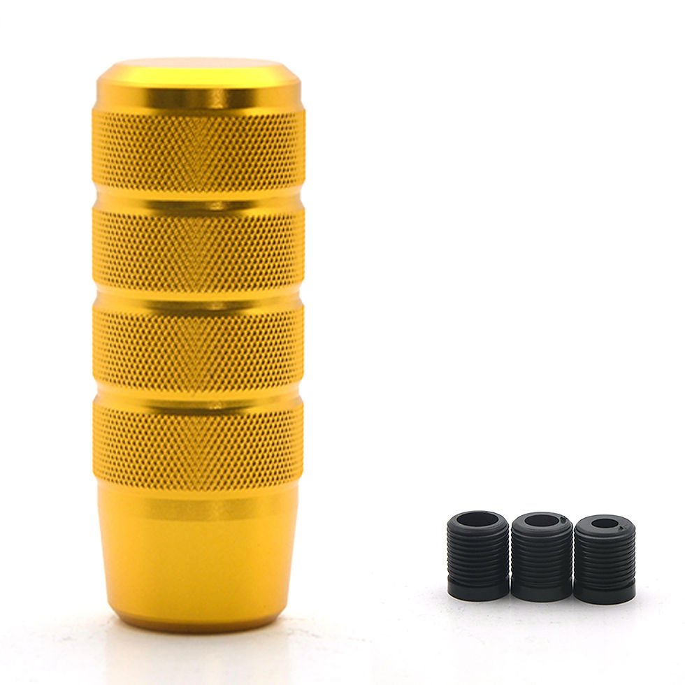 Thumbnail: Universal 95MM Non-Slip Gear Shift Knob Manual Transmission Aluminum knurled Shi